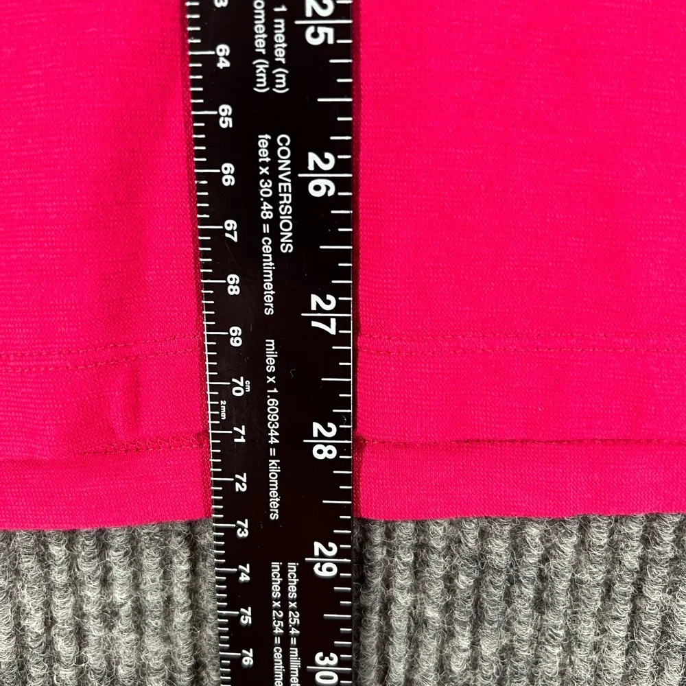 Calvin Klein‎ Mens Shirt Polo Large Pink Short Sleeve Pocket Lightweight Preppy